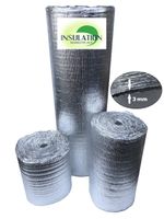 SmartSHIELD -3mm 48"x100Ft Reflective Insulation roll, Foam Core Radiant Barrier, Thermal Insulation Shield, Commercial Grade (48"x100')