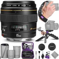 Canon EF 85mm f/1.8 USM Lens with Altura Photo Essential Accessory Bundle