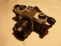 Vintage Asahi PENTAX KM 35mm SLR Film Camera W/ SMC Pentax 1:1.8 55mm Lens