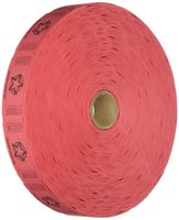 1 X 2000 Red Star Single Roll Consecutively Numbered Raffle Tickets