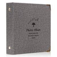Ablus 100 Pockets Mini Photo Album for Fujifilm Instax Mini 7s 8 8+ 9 25 26 50s 70 90 Instant Camera & Name Card（Grey）