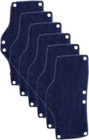OccuNomix Snap-On Hard Hat Sweatband, Beat The Heat, Blue, 6 Count