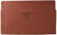 Wilson Jones Red Rope File Pockets, 7 Inch Expansion, Full Tyvek Reinforced Gussets, 9.5 x 14.75 Inches, Legal Size, Brown, 10 Pockets Per Box (WCC78CG)