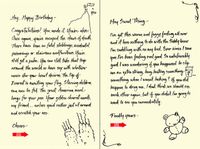 Quiplip Handwritten Yours Truly Birthday Cards, 6-Pack (YT08156PCK)