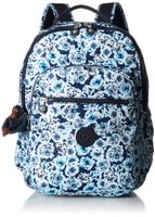 Kipling womens Seoul Go Laptop Backpack, Padded, Adjustable Backpack Straps, Zip Closure, roaming roses, One Size