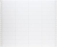 Compulabel Pinfeed Labels Fanfold Permanent Adhesive, 3 1/3" x 15/16", White (140354)