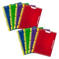 Mead Trapper Keeper 2-Pocket Portfolio, 12 x 9.38 x .12 Inches, Assorted, Pack of 8 (73045)