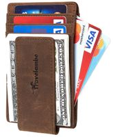 Travelambo Money Clip Front Pocket Wallet Slim Minimalist Wallet RFID Blocking (Elite Khaki)