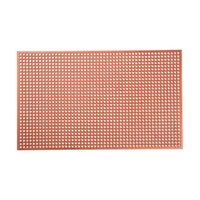 Deflecto General Purpose/Utility Greaseproof Floor Mat, Anti-Fatigue, Recycled Materials, 1/2", Rectangle, Beveled Edge, 36" x 60", Red (FMRGP3660RD)