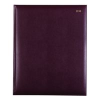 Lett's 2016 Classic Week to View with Gold Corners, Burgundy, 10.25" x 8.25" (C32YBY-16)