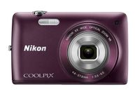 Nikon COOLPIX S4300 16 MP Digital Camera with 6x Zoom NIKKOR Glass Lens and 3-inch Touchscreen LCD (Plum) (Renewed)