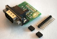 RS232 to TTL converter board DTE with male DB9 3.3V to 5V