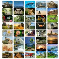 Postcards Bulk - 40-Pack Assorted Postcards, Postcards Variety Pack, 40 Unique Designs, 4 x 6 Inches