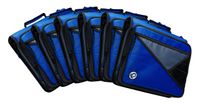 Case-it Universal 2-Inch 3-Ring Zipper Binder, Holds 13 Inch Laptop, Blue, Case of 6 (LT-007-C-BLU)