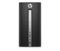 HP Pavilion Desktop Computer, Intel Core i5-7400, 8GB RAM, 1TB hard drive, 16GB Intel Optane, Windows 10 (570-p050, Black) (Renewed)