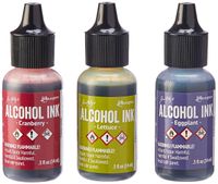 Ranger Adirondack Alcohol Ink 1/2-Ounce 3/Pkg, Farmers Market, Cranberry/Lettuce/Eggplnt
