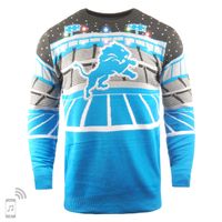 NFL Detroit Lions BLUETOOTH Ugly Sweater, Medium