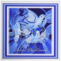 3dRose Peace on Earth Greetings with Doves Greeting Cards, Set of 6 (gc_181658_1)