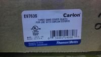 Carlon Thomas & Betts E9763S Tripe Gang Cover ASSY. 3-Gang Floor Box, Slate
