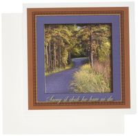 3dRose Colors at Sundown, Happy Birthday in Korean - Greeting Cards, 6 x 6 inches, set of 6 (gc_43370_1)