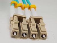 LC to LC OM3 10GB Multimode Fiber Optic Patch Cable,15M (49.21ft) OM3 Fiber Duplex 50/125 OFNP Micron Fiber Patch Cable lc to lc,OM3 SFP Cable, 3MM PVC.Fiber
