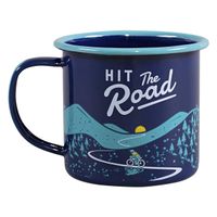 Gentlemen's Hardware Sportsmans Hit The Road Camping Enamel Travel Mug