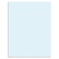Ampad Quadrille Pad with 8 Squares per Inch, Letter Size, White, 50 Sheets per Pad (22-005)