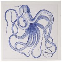 3dRose print of famous kraken octopus in blue - Greeting Cards, 6 x 6 inches, set of 12 (gc_183699_2)