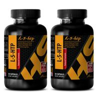 Anxiety Relief Supplements for Adults - L-5-HTP - 5 htp Enhanced - 2 Bottles 60 Capsules