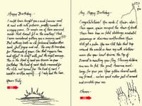 Quiplip Handwritten Yours Truly Birthday Cards, 6-Pack (YT01086PCK)