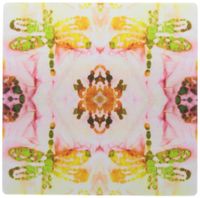 3dRose LLC 8 x 8 x 0.25 Inches Mouse Pad, Pink Yellow Green Orange Dragonflies (mp_34809_1)