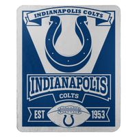 The Northwest Company Officially Licensed NFL Indianapolis Colts Marque Printed Fleece Throw Blanket, 50" x 60", Multi Color
