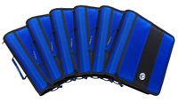 Case-It 2-Inch Ring Zipper Binder, Blue - Case of 6