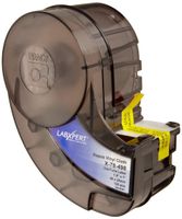 Brady X-78-498 Idxpert and Labxpert 1" Width x 1.9" Height, B-498 Repositionable Vinyl Cloth, Semi-Gloss Finish Black on White Label (125 per cartridge)