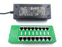 PoE Texas AT-8-56v120w | Gigabit 8 Port Active 802.3at Power Over Ethernet Injector | with 56 Volt 120 Watt Power Supply