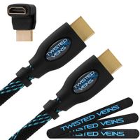 Twisted Veins HDMI Cable 75 ft, Long High Speed HDMI Cord with Ethernet, Maximum Length Single Piece Cable - a Replacement Option for an HDMI Extension/Extender