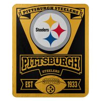 The Northwest Company Officially Licensed NFL Pittsburgh Steelers Marque Printed Fleece Throw Blanket, 50" x 60", Multi Color