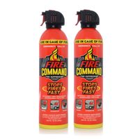 Fire Command Fire Extinguishing Aerosol Foam Spray Fire Suppressant, 16 oz - Pack of 2