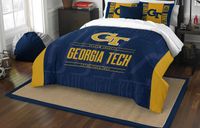 Officially Licensed NCAA Georgia Tech Yellow Jackets Modern Take Full/Queen Comforter and 2 Sham Set
