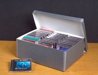 Gaylord Archival Blue/Grey High-Capacity CD Storage Box