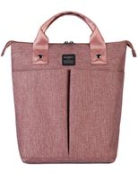 Kah&Kee Convertible Laptop Backpack and Tote Bag Handbag Concealed Strap Computer Compartment Travel School for Women Man (Antique Pink)