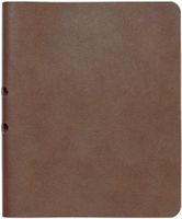 C.R. Gibson Refillable Medium Brown Leather Journal, 160 Pages, 5.5" W x 7.5" L