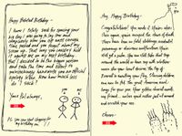 Quiplip Handwritten Yours Truly Birthday Cards, 6-Pack (YT05086PCK)