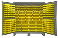 Durham Extra Heavy Duty Welded 12 Gauge Steel Cabinet With 240 Bins, HDC72-240-95,  24" Length x 72" Width x 78" Height