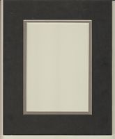 Pack of 5 11x14 Black & Grey Double Picture Mats Cut for 8x10 Pictures