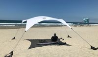 Neso Tents Grande Beach Tent, 7ft Tall, 9 x 9ft, Reinforced Corners and Cooler Pocket(White)