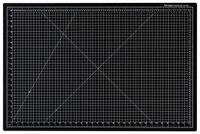 Dahle Vantage 10673 Self-Healing 5-Layer Cutting Mat Perfect for Crafts and Sewing 24" x 36" Black Mat