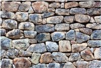 IMAGINE WORK SURFACE Huge Ultra-Thin 24" x 36" Non-Slip Desk Pad Made in USA - Stone Wall - Machu Picchu