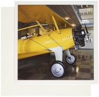 3dRose Kansas Aviation Museum Stearman Biplane 6 x 6 Inches Greeting Cards, Set of 6 (gc_192212_1)