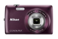 Nikon COOLPIX S4300 16 MP Digital Camera with 6x Zoom NIKKOR Glass Lens and 3-inch Touchscreen LCD (Plum)